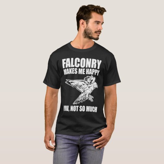 Falconer is Happy with Falconry Tシャツ (正面フル)