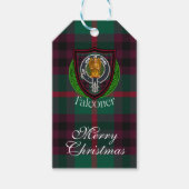 Falconer Scottish Clan Tartan & Crest ギフトタグ (正面)