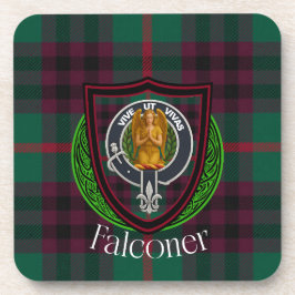 Falconer Scottish Clan Tartan & Crest コースター