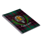 Falconer Scottish Clan Tartan & Crest ノートブック (右側)