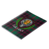 Falconer Scottish Clan Tartan & Crest ノートブック (左側)