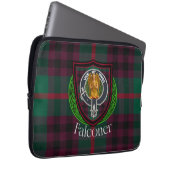 Falconer Scottish Clan Tartan & Crest ラップトップスリーブ (正面右)