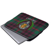 Falconer Scottish Clan Tartan & Crest ラップトップスリーブ (正面下部)