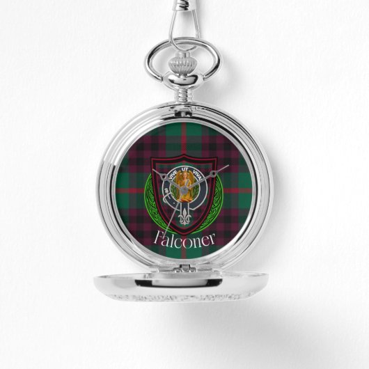 Falconer Scottish Clan Tartan & Crest 腕時計 (正面)