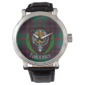 Falconer Scottish Clan Tartan & Crest 腕時計 (正面)