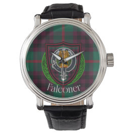 Falconer Scottish Clan Tartan & Crest 腕時計