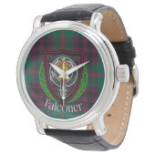Falconer Scottish Clan Tartan & Crest 腕時計 (アングル)
