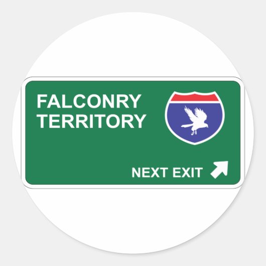 Falconry次の出口 ラウンドシール (正面)