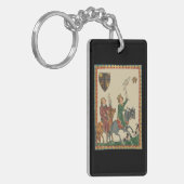 Falconry, 14th Century Codex Manesse キーホルダー (正面左)