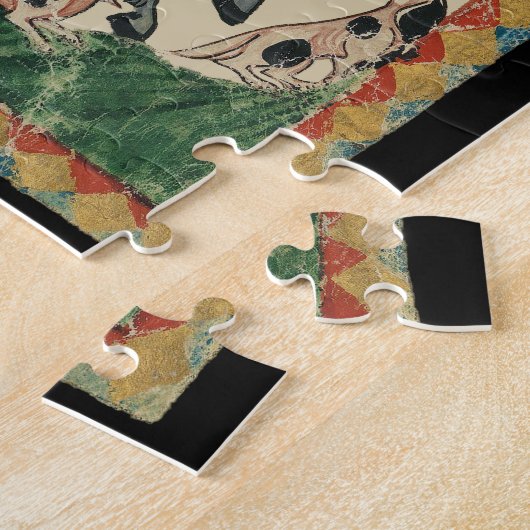 Falconry, 14th Century Codex Manesse ジグソーパズル (側面)