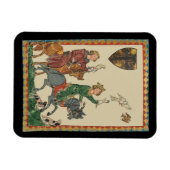 Falconry, 14th Century Codex Manesse マグネット (横)