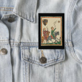 Falconry, 14th Century Codex Manesse 缶バッジ (インサイチュ)