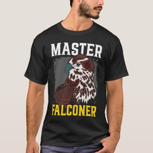 Falconry Bird  Ornithology Falcon Master Falconer Tシャツ (正面)