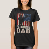 Falconry Dad Falconer Hawker Falcon  Hawking Exper Tシャツ (正面)