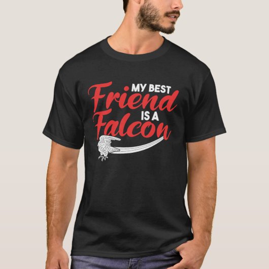 falconry hawking ornithology bird friend tシャツ (正面)