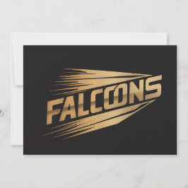 Falcons Golden Speed Typography Design シーズンカード