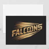 Falcons Golden Speed Typography Design シーズンカード (正面/裏面)