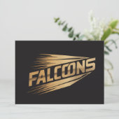 Falcons Golden Speed Typography Design シーズンカード (スタンド正面)