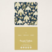 Falcons & Roses Cute Clothing Size Price Hang Tag (正面&裏面)