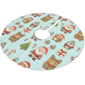 Falda para Árbol Navidad Divertida ブラッシュドポリエステルツリースカート (アングル)