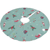 Falda Para El Árbol De Navidad Santa Claus ブラッシュドポリエステルツリースカート (アングル)