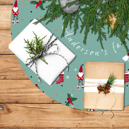 Falda Para El Árbol De Navidad Santa Claus ブラッシュドポリエステルツリースカート