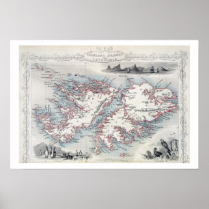 Falkland Islands and Patagonia, from a Series of W ポスター