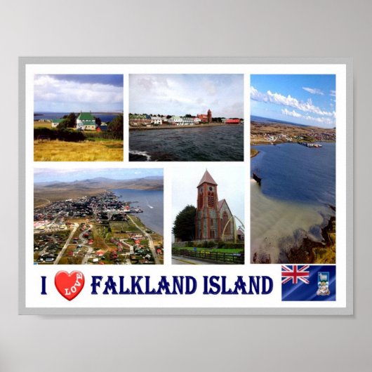 Falkland Islands - I Love - ポスター (正面)