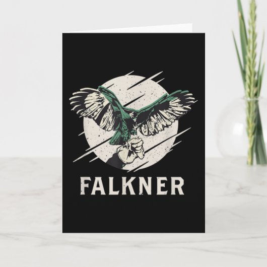 Falkner I Falconry Hunting Bird of Prey Hunting カード (正面)