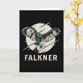 Falkner I Falconry Hunting Bird of Prey Hunting カード (黄色い花)