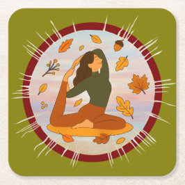 Fall スクエアペーパーコースター