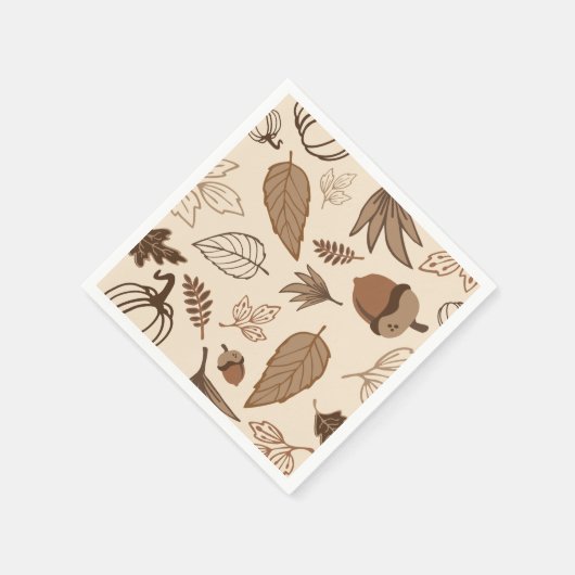 Fall スタンダードカクテルナプキン (角)