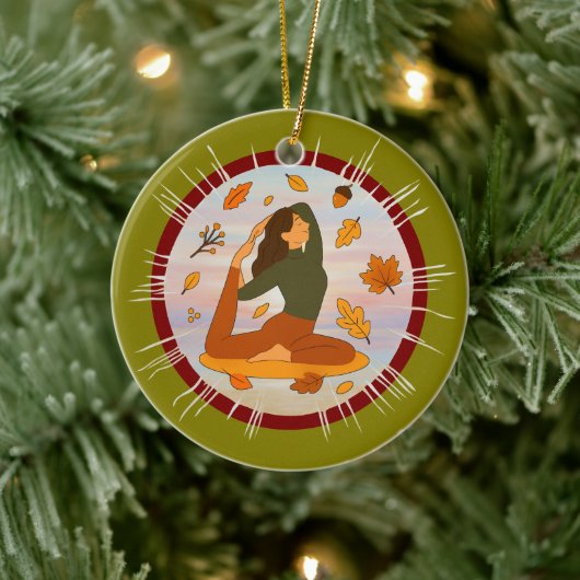 Fall セラミックオーナメント (ツリー)