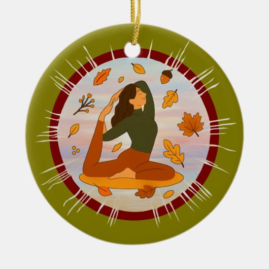 Fall セラミックオーナメント (正面)