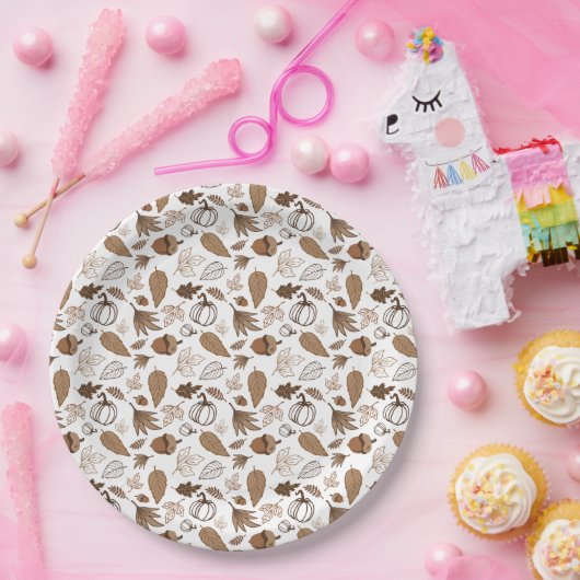 Fall ペーパープレート (パーティー)
