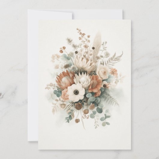 Fall 50th Birthday Invitations for Women 招待状 (裏面)