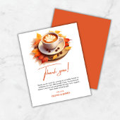 Fall A Baby is Brewing Baby Shower Thank You Card