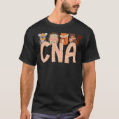 Fall Animal CNA Certified Nursing Assistant Thanks Tシャツ (正面)