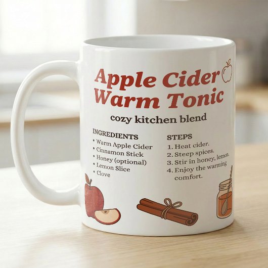 Fall Apple Cider Tonic Simple Recipe コーヒーマグカップ