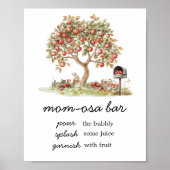 Fall Apple of our Eyes Mom Osa バーサイン ポスター (正面)