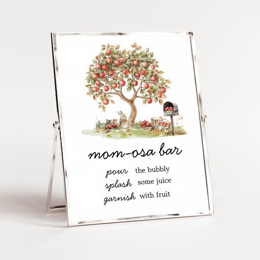 Fall Apple of our Eyes Mom Osa バーサイン ポスター