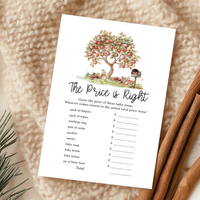 Fall Apple of our Eyes The Price Is Right ゲーム (Fall Apple Tree Baby Shower The Price Is Right Game)