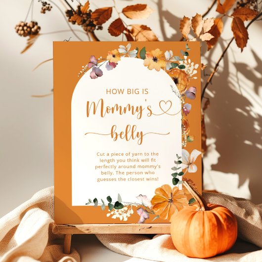 Fall arch how big is mommy's belly game poster ポスター