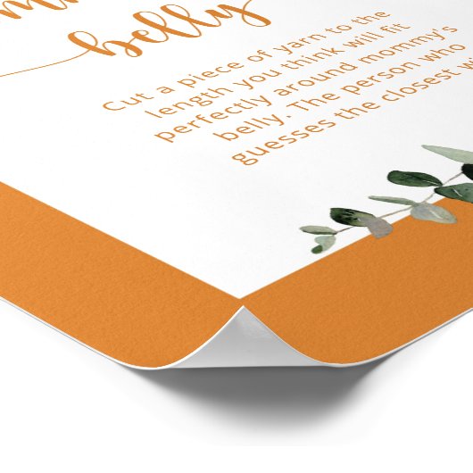 Fall arch how big is mommy's belly game poster ポスター (角)