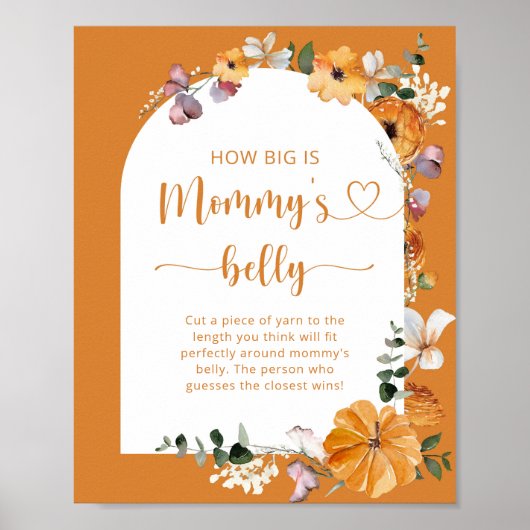 Fall arch how big is mommy's belly game poster ポスター (正面)