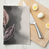 Fall Atumn Leaves Mid century Modern キッチンタオル (四つ折り)