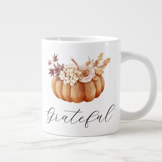 Fall Autumn Birthday Coffee Mug Personalized ジャンボコーヒーマグカップ (右)