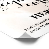 Fall Autumn Eucalyptus Recipe Card Sign ポスター (角)