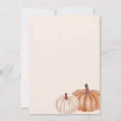 Fall Autumn Floral Boho Woman Birthday Invitation 招待状 (裏面)