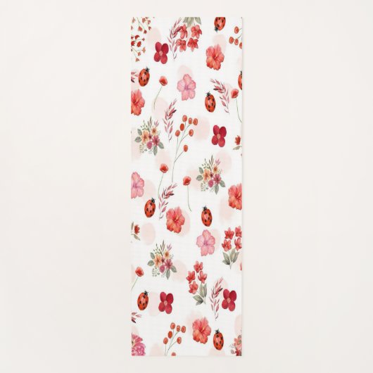 Fall/Autumn Floral pattern Yoga Mat ヨガマット (正面)
